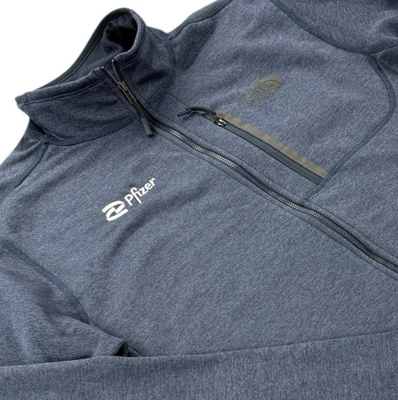 The North Face Mens Skyline Full Zip Fleece Jacket Size M Heather Blue Pfizer - Image 1 of 4