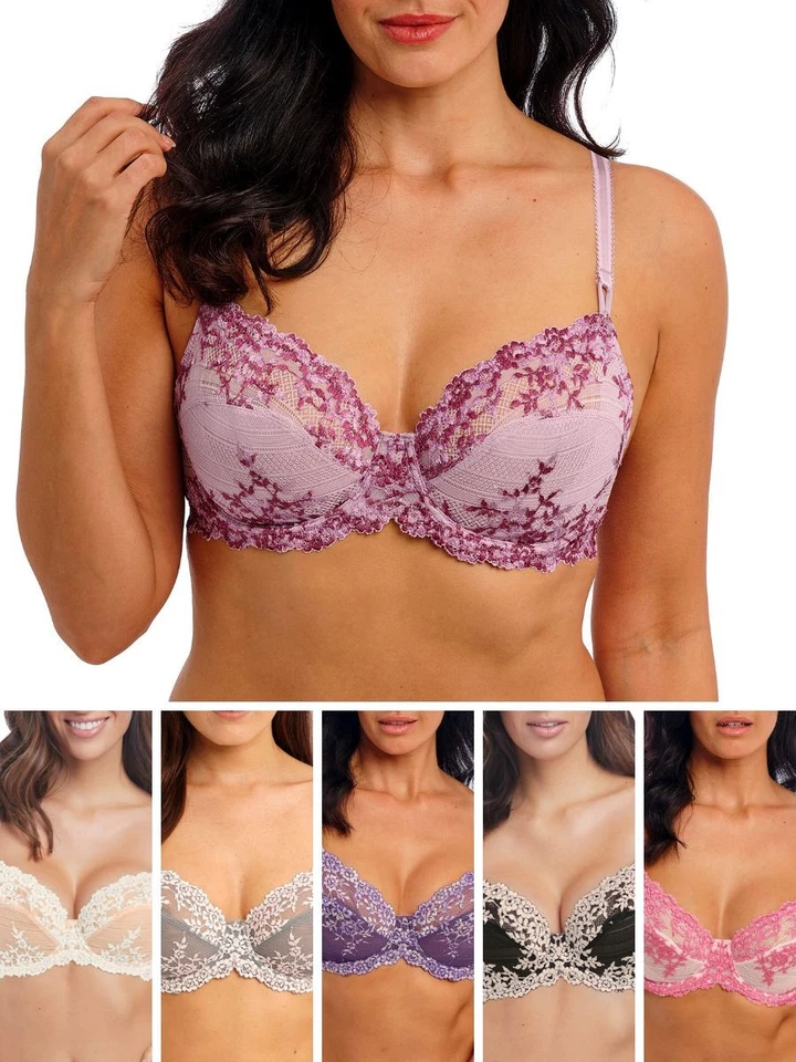 Wacoal Embrace Lace Bra Stretch Underwired Semi Sheer Non Padded Bras Lingerie - Image 1 of 1