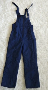 St. Johns Bay Ski Bib Navy Blue Size Medium Insulated Snow Gear Suit Overall - Picture 1 of 3