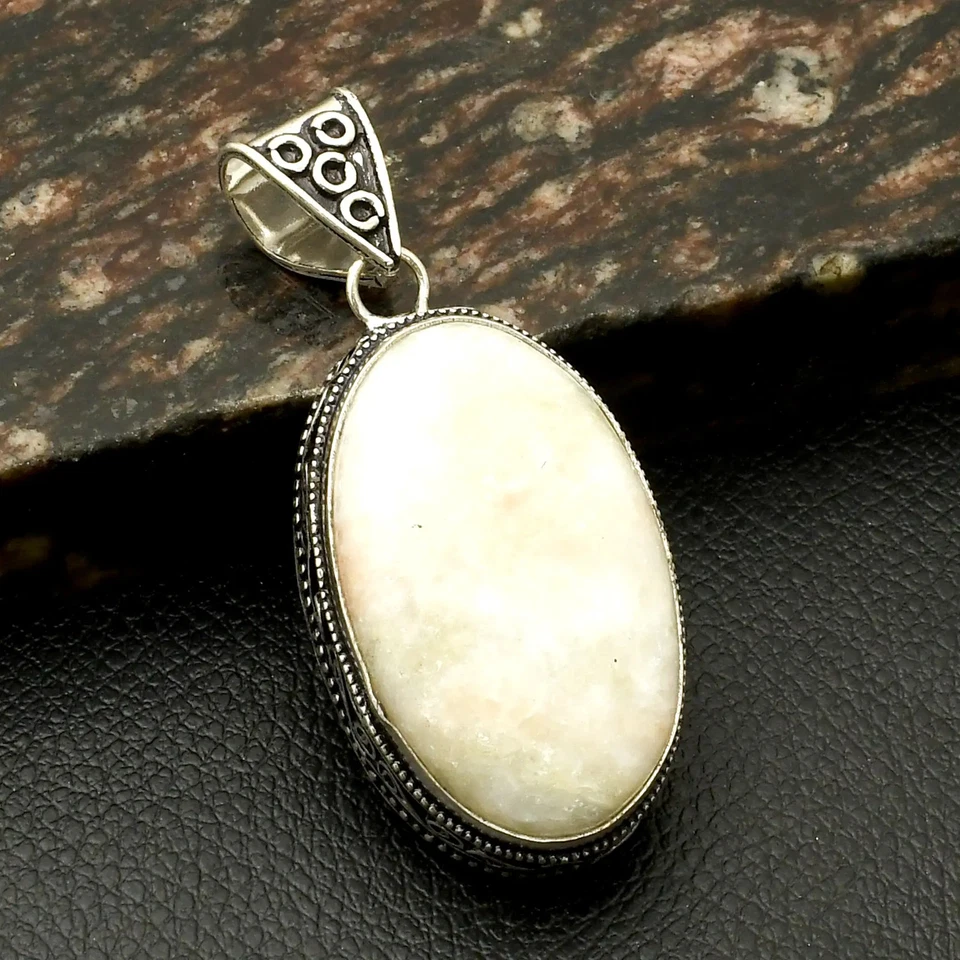 Joyería colgante de diseño antiguo hecho a mano con piedras preciosas de serafinita Aqua 2,4" AP-42087 Foto 1 de 1