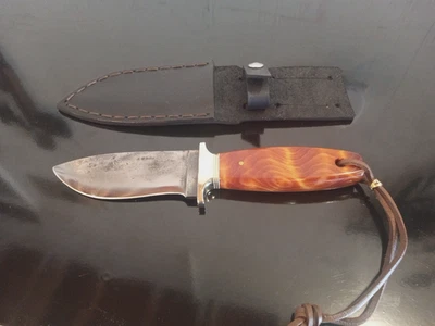RARE 1 of 1, TULLOS Custom Forged Hunter. 9''OAL/4.5'' M390 Steel Blade. UNIQUE! - Image 1 of 4