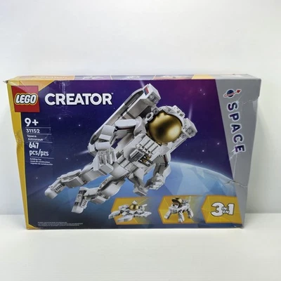 乐高创造者 3 合 1 太空宇航员玩具套装,科学玩具 31152 损坏盒子 — 第 1/4 张图片