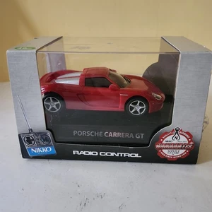 Rc Car Nikko Porsche Carrera GT Open Box - 1/32 Scale Case+Stand Tested Vtg Read - Picture 1 of 14