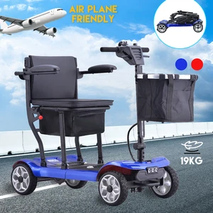 19KG Electric Mobility Scooter Airplane OK Lithium Motorised Folding w/ Bag&LED - Picture 1 of 25