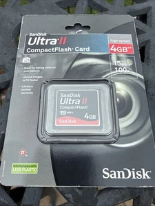 SanDisk CF 4GB Ultra 30MB/s Compact Flash Memory Card 15MB/s (SDCFH-004G-A11C) - Picture 1 of 2