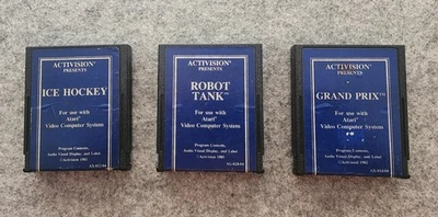 Ice Hockey, Robot  Tank, Grand Prix - Atari 2600, Activision Blue Label - Tested - Image 1 of 2