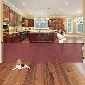 110 Inch Retractable Baby Gates Extra Wide Dog Gate for Large Openings Indoor... - Picture 1 of 8