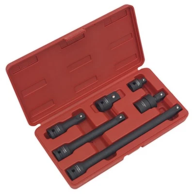 Sealey Impact Extension Bar Set & Adaptor 1/2" Drive 6pc Premier AK5514 - Image 1 of 4