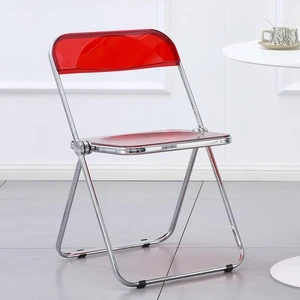 Luxury Modern Acrylic Folding Chair Transparent Chairs-Ghost Stackable Crysta... - Picture 1 of 8