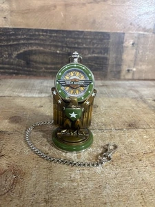 Harley Davidson 1942 WLA Military Pocket Watch With Stand Franklin Mint - Picture 1 of 6