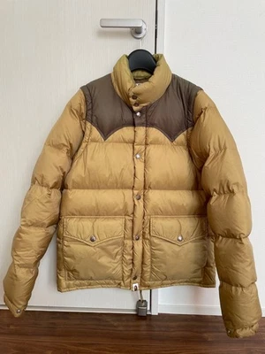 A Bathing Ape BAPE Down Jacket Vest Beige x Brown Men's size M made in Japan - Image 1 of 4