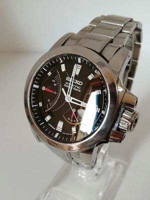 Seiko Brightz Phoenix Kinetic SAGG007 5D44 0AB0 Wristwatch 10bar Vintage - Image 1 of 4