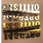 Uhr Ziffern Werkzeug Arabische Zahlen DIY-Reparatur Schwarz+Silber+Gold