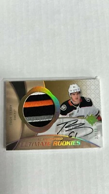 2018-19 ULTIMATE COLLECTION HOCKEY ROOKIES AUTOGRAPHED TROY TERRY 32/49 #RRPA-TT - Image 1 of 2