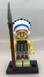 LEGO ® Minifigur Sammelobjekt Tribal Chief Häuptling Serie 3 - col034 col03-3 - Bild 1 von 17