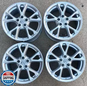 NISSAN MAXIMA Factory OEM Wheel Set 18" Rims 62582 Silver #S - Picture 1 of 6