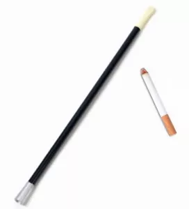 1920s Flapper 12" Extended Cigarette Holder Fake Cigarette Fancy Dress Accessory - Picture 1 of 1