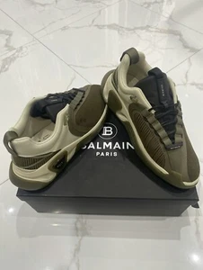 Balmain B Runner Green Sneakers - Picture 1 of 8