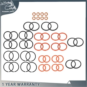 Set of 8 Diesel Fuel Injector O-Ring Seals Kit For 1994-03 Ford Powerstroke 7.3L - Picture 1 of 10