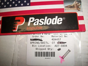 Paslode Part # 404457 Molla interruttore - PEZZO UNICO - Foto 1 di 1