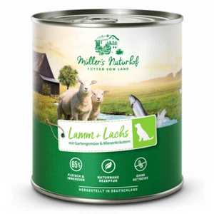 Müller’s Naturhof - Lamm und Lachs - 6 x 800 g - Hundefutter - Bild 1 von 3