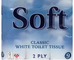 Soft Classic White Toilet Tissue 2 Ply 45 Rolls - Picture 1 of 1