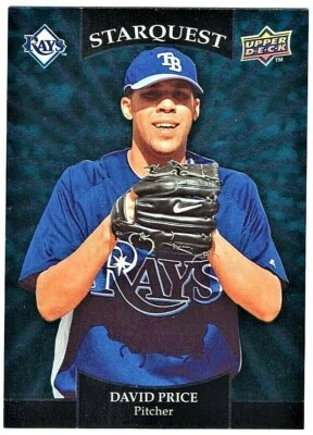 DAVID PRICE - 2009 UPPER DECK STARQUEST TURQUOISE RC - Image 1 of 2