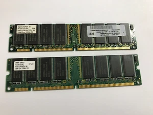 2x128MB PC133 133MHz Unbuffered CL3 168-Pin Non-ECC SDRAM Desktop Memory PC-133 - Picture 1 of 2