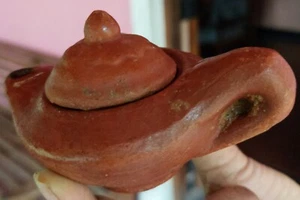 Mini Pottery  traditional Oil Lamp Clay Product Sri Lankan Free Shipping   - Picture 1 of 6