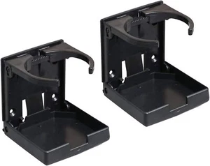 2 Pcs Adjustable Folding Drink Holder with Screws for Car Truck Boat Van - Picture 1 of 7