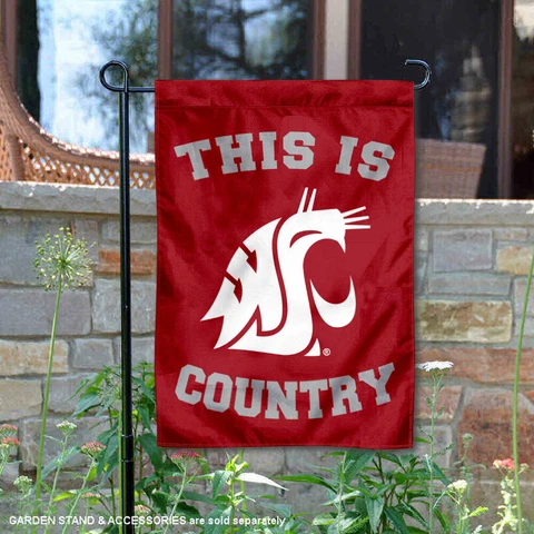 Washington State WSU This is Cougars Country Garden Flag and Yard Banner Cover