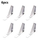 6* Triangle Stainless-Steel Tablecloth Tables Cover-Clips Holder Clamps Tool