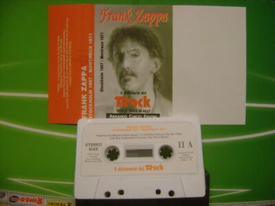 CURCIO MC TAPE K7 CASSETTA FRANK ZAPPA LIVE MONTREUX+STOCKH  DIZIONARIO DEL ROCK - Immagine 1 di 2
