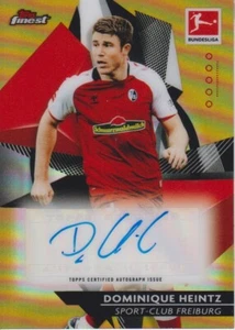 2020-21 Finest Bundesliga Autographs Gold Refractors Dominique Heintz #15/25 - Bild 1 von 2