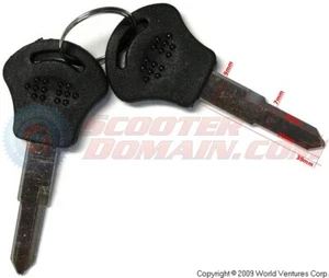 Key - Blank keys for Chinese scooters and pocket bikes - Version 3 for GY6 15... - Picture 1 of 1