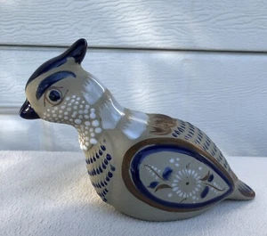 Vintage Pottery Mama Quail BIRD Palomar TONOLA Organic Signed Mexico - Picture 1 of 8