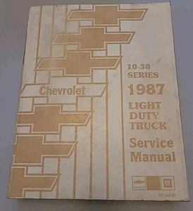 1987 Chevrolet Light Duty Truck 10-30 Series Factory Service Repair Manual - Picture 1 of 3