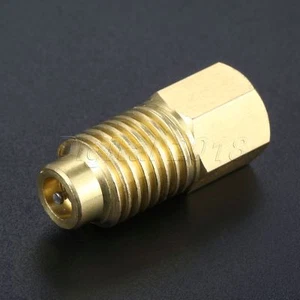 R12 To R134a Fitting Adapter 1/4" Female Flare With O-ring X 1/2" Acme Male HM - Picture 1 of 12
