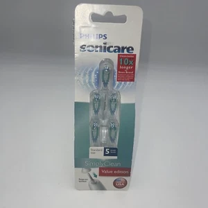 PHILIPS SONICARE SIMPLEMENTE LIMPIAR 5 CABEZALES DE CEPILLO HX6015 - Imagen 1 de 5