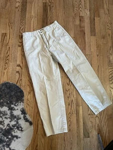 Vintage Bugle Boy Herren Original Khakis Größe 32 x 30 4 Taschen Logo weiß - Bild 1 von 5