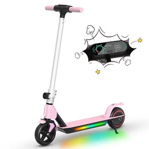 Elektroscooter Rosa Für Kinder 6-12 Jahren Klappbar Elektro Roller Mit LCD Licht - Bild 1 von 11