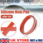 1.2m 45W 12V Silicone Heating Pad Flexible Heater Mat De-icing Windshield Use UK