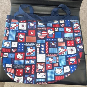 Hello Kitty Canvas-Einkaufstasche mit großer Kapazität Arbeit Pendeln Tragetasche Schulter - Bild 1 von 2