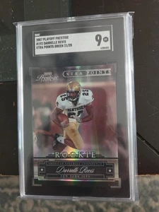 2007 Playoff Prestige #192 Darrelle Revis Xtra Points Green RC 21/25 SGC 9... - Picture 1 of 4