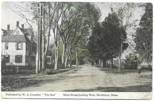 Vintage Old Photo Postcard of Main Street Homes Houses NORTHBORO Massachusetts - Picture 1 of 2