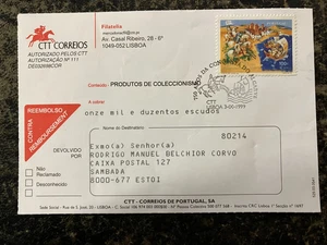 Portugal 1999 - Cash on delivery form Algarve Conquest stamp -  first day cancel - Picture 1 of 1