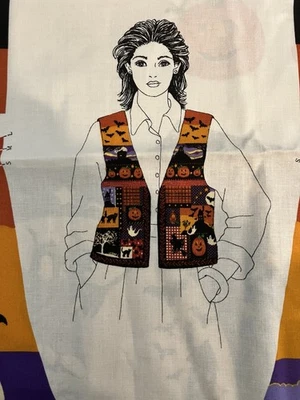 Halloween DIY Vest Panel Trick Or Treat Craft Cut & Sew VIP Cranston - Image 1 of 4