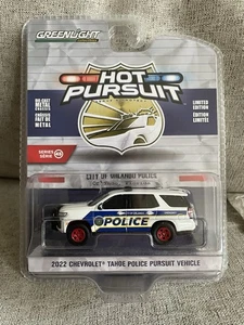 2022 Chevrolet Tahoe Orlando Police Pursuit Greenlight Red Edition 1/64 Diecast - Picture 1 of 2