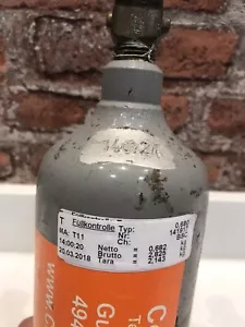 Coca Cola Minipom Flasche Gasflasche 680 Gramm gefüllt mit TÜV bis 2024 Pomino - Bild 1 von 5