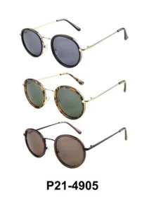 OCCHIALI DA SOLE UOMO DONNA Polarizzati UV-400 Unisex Rotondi Vintage Retro - Imagen 1 de 4